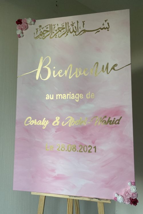 Toile pinky pour votre mariage ❤️