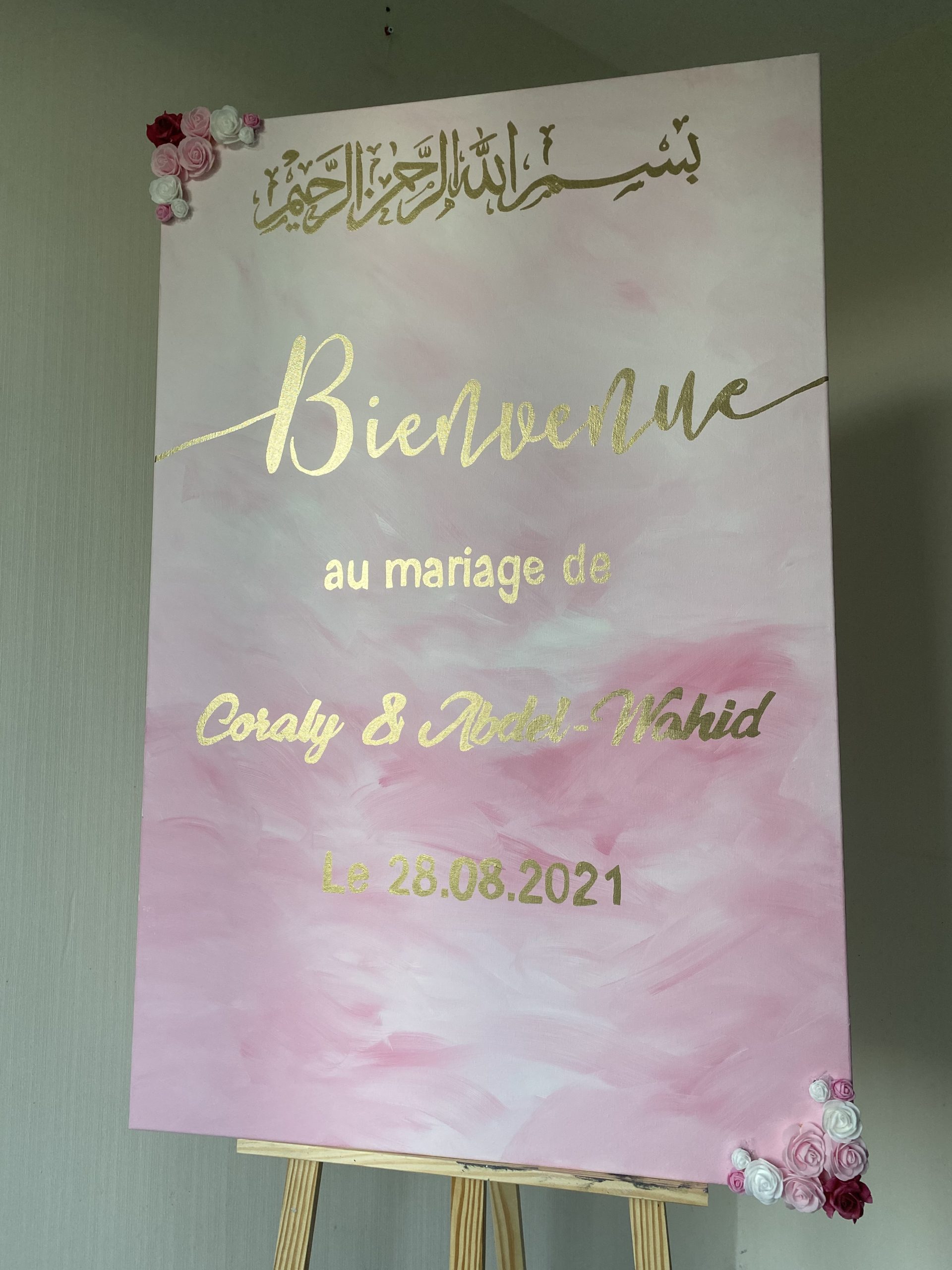 Toile pinky pour votre mariage ❤️