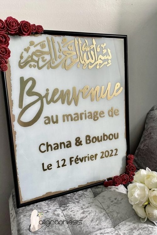 Cadre fleuris pour votre mariage❤️