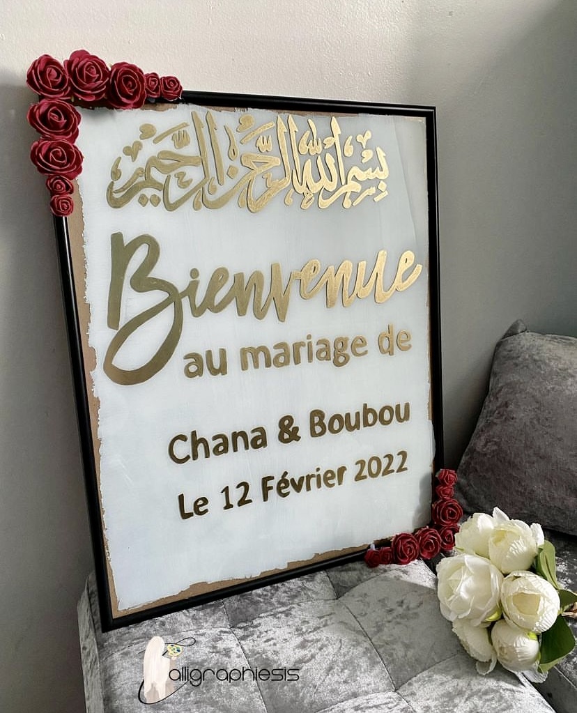 Cadre fleuris pour votre mariage❤️