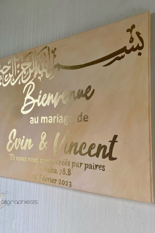 Tableau Mariage :  Bienvenue ❤️