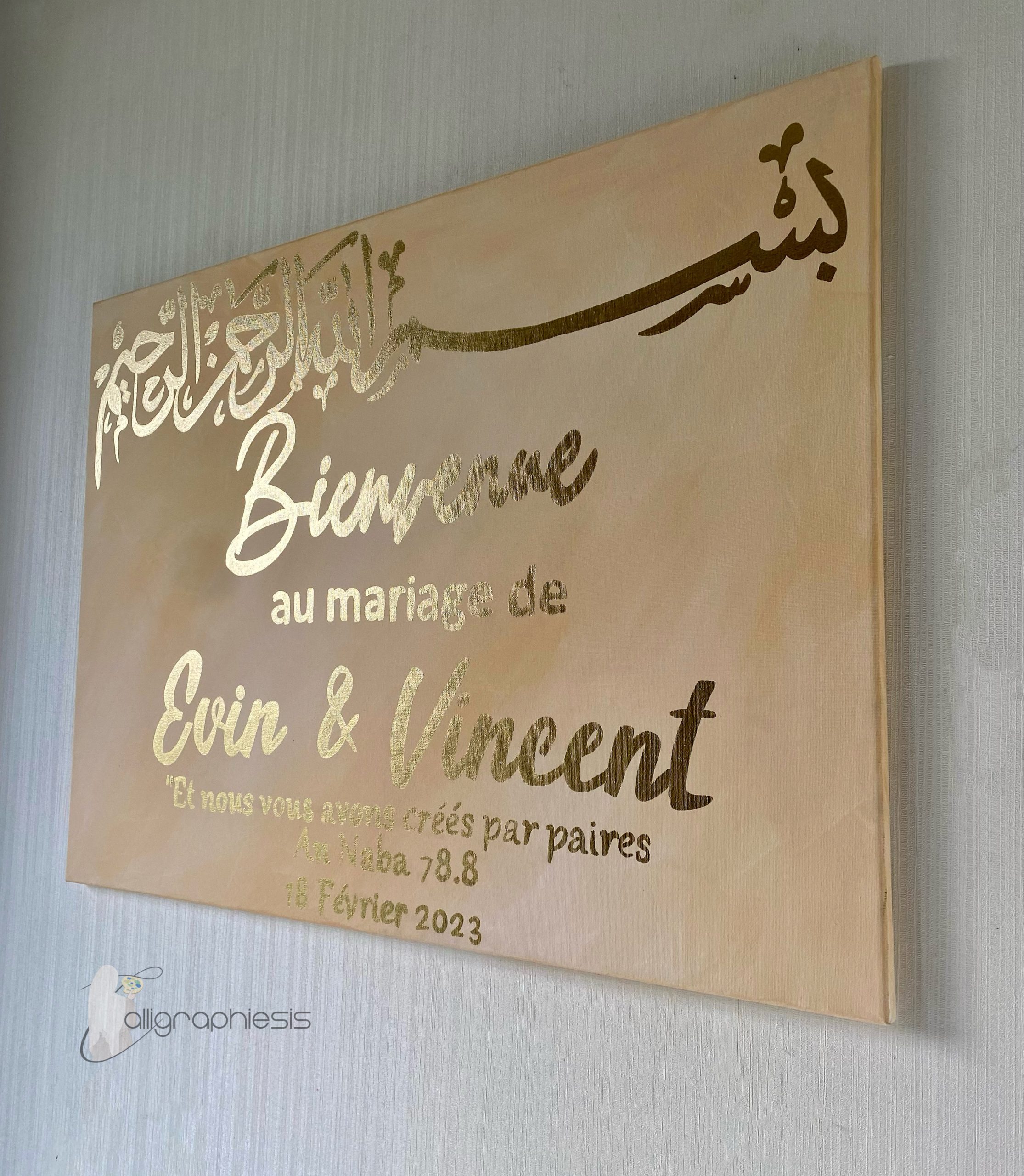 Tableau Mariage : Bienvenue ❤️