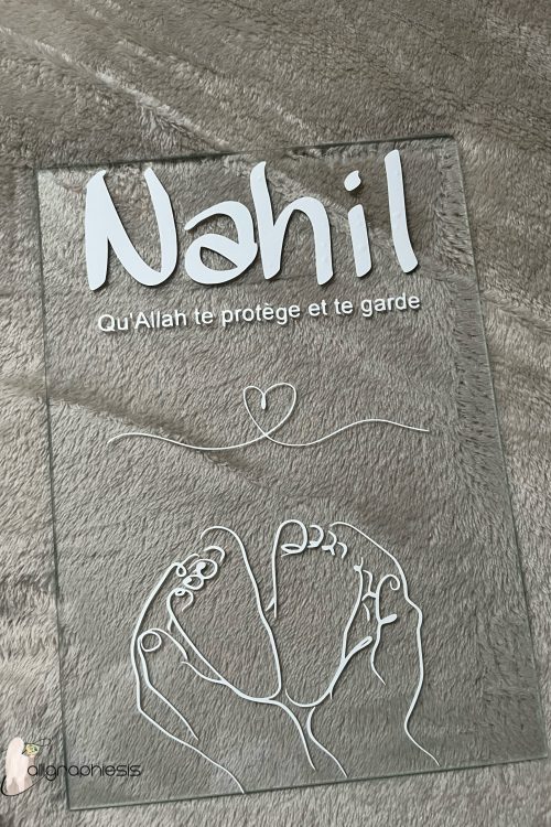 Cadre minimaliste naissance