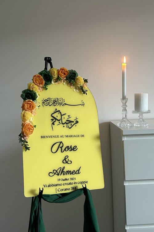 Une joli arche d’accueil pour votre mariage