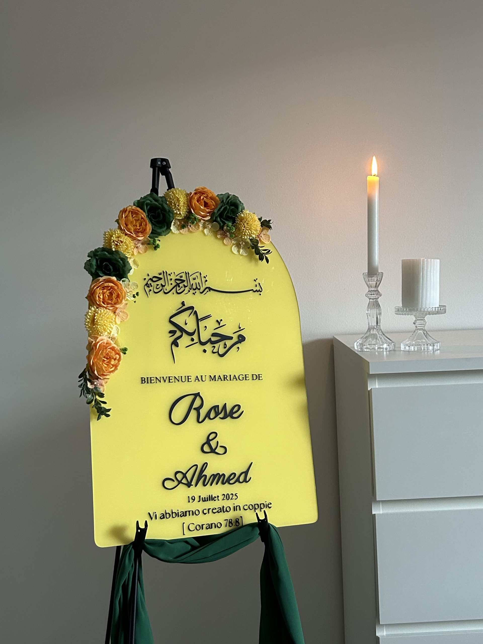 Une joli arche d’accueil pour votre mariage