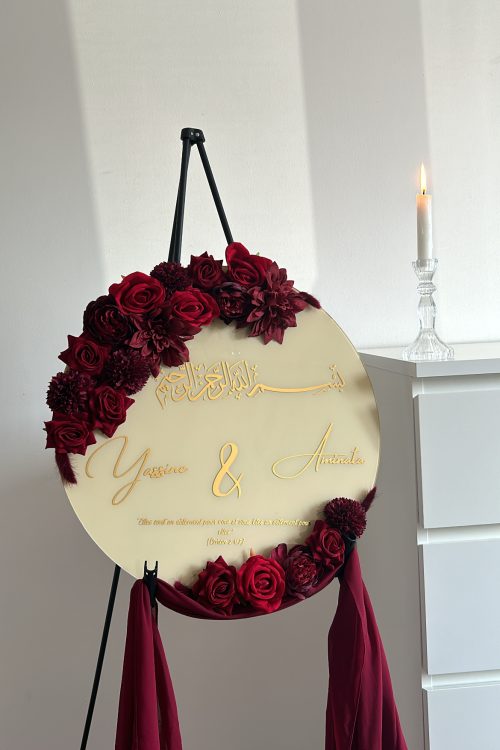 Panneau élégant de mariage