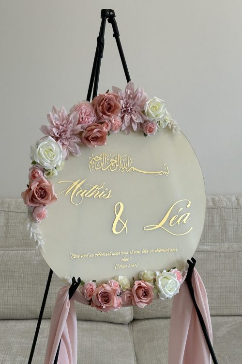 Panneau élégant de mariage