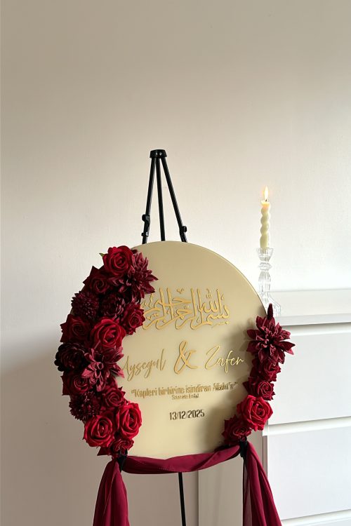 Panneau de mariage élégant